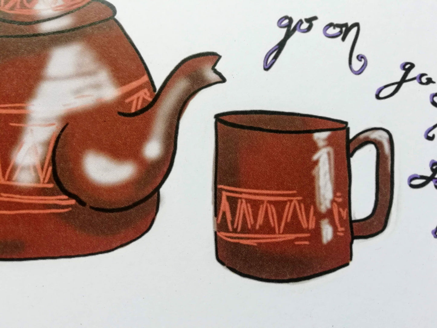 Ah go on - Limited Edition Signed A5 Print