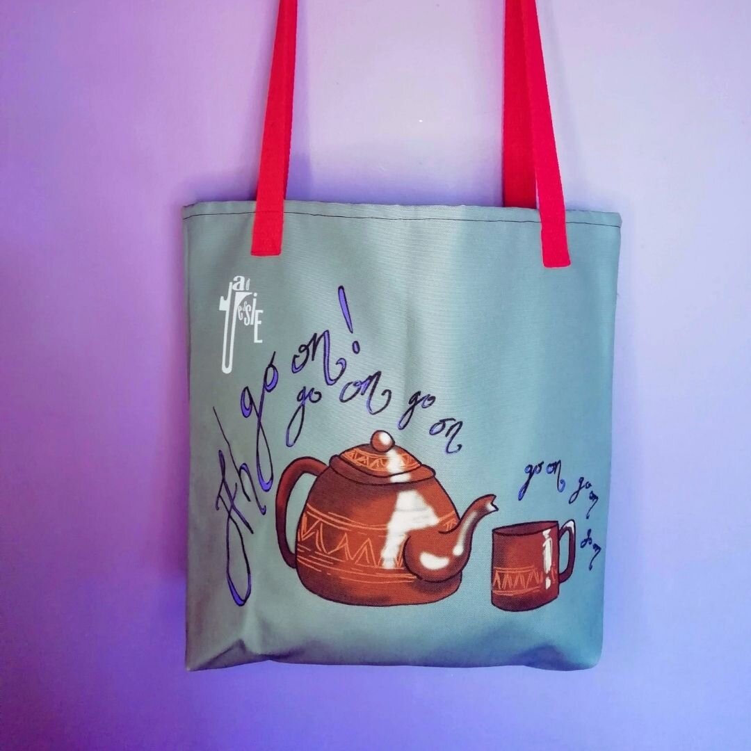 Teapot Tote - Bespoke Luxury Tote - Limited (only 25 available!)