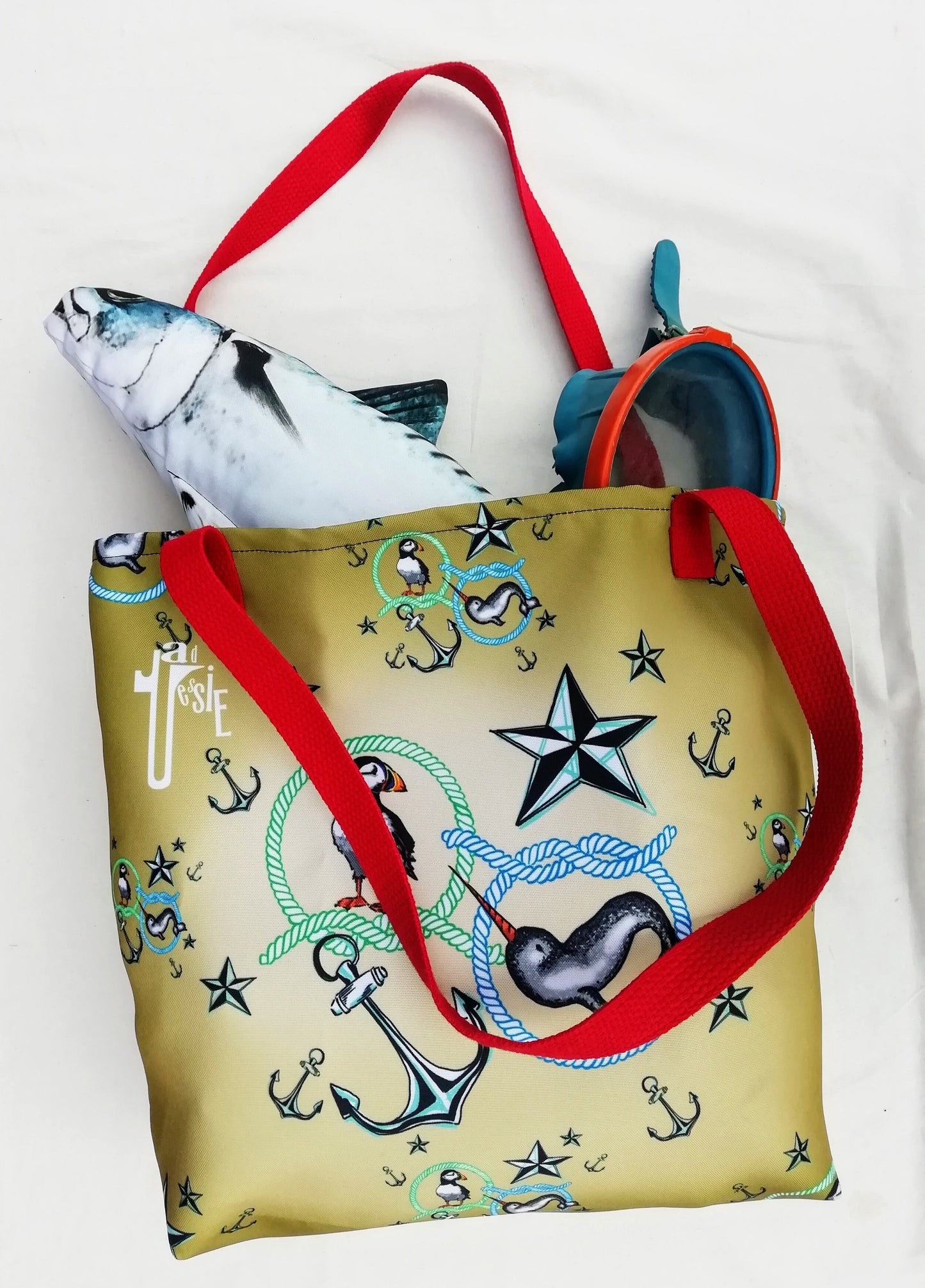 Puffins & Narwhals Bespoke Luxury Tote - Limited (only 25 available!)