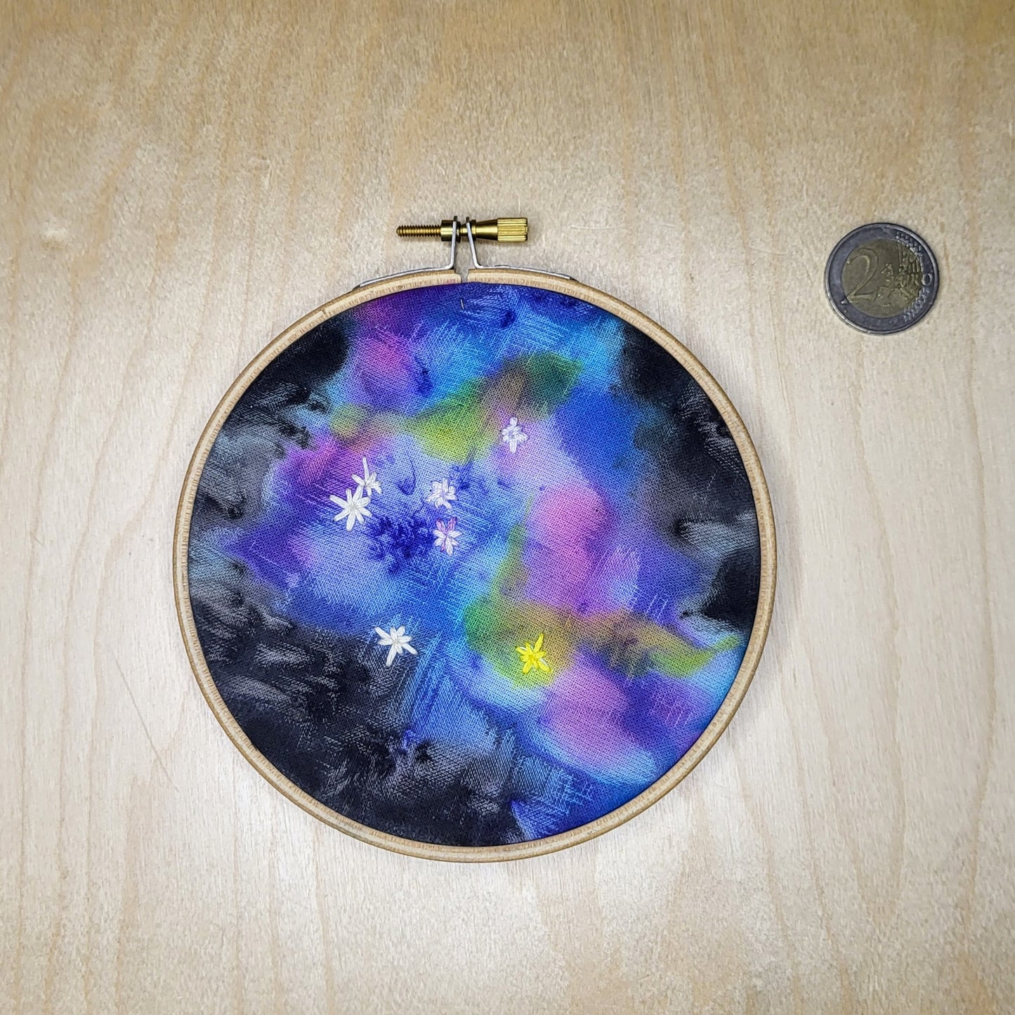 Embroidered Artwork - Navigate by the Stars - Crux or the Southern Cross