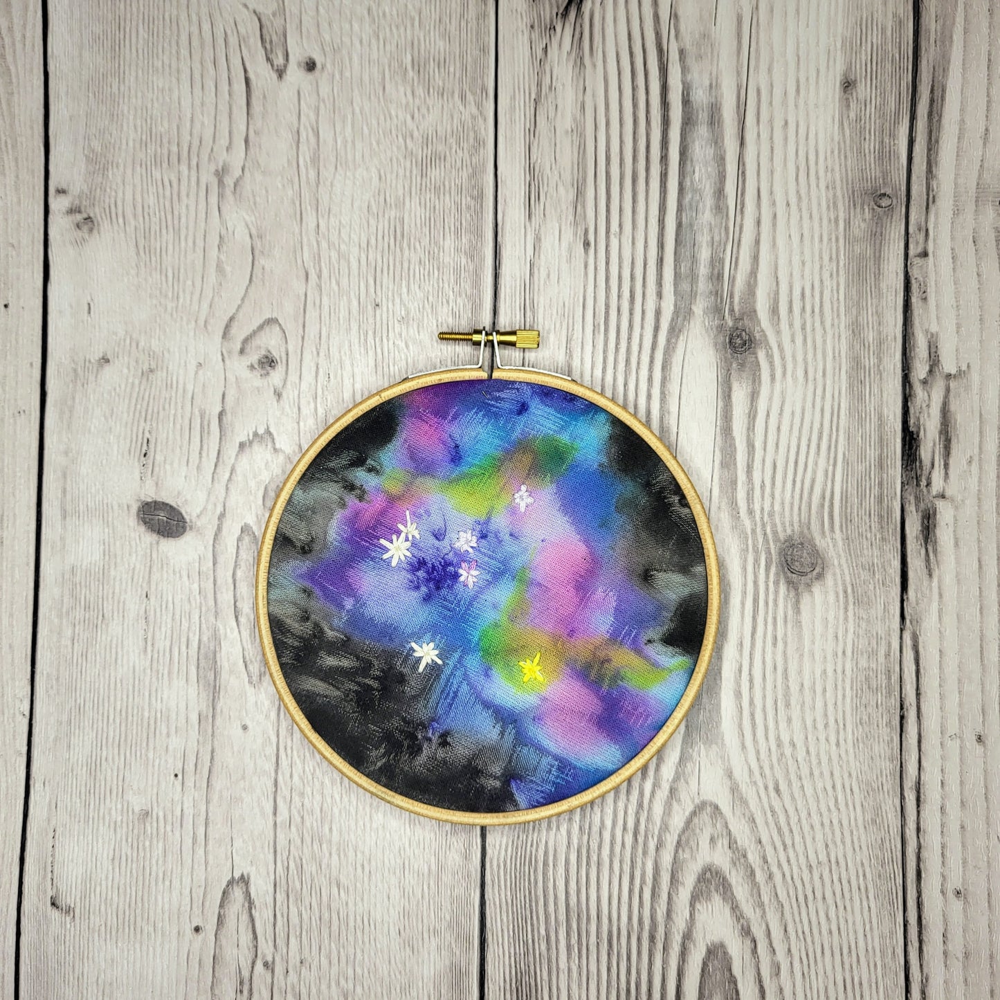 Embroidered Artwork - Navigate by the Stars - Crux or the Southern Cross