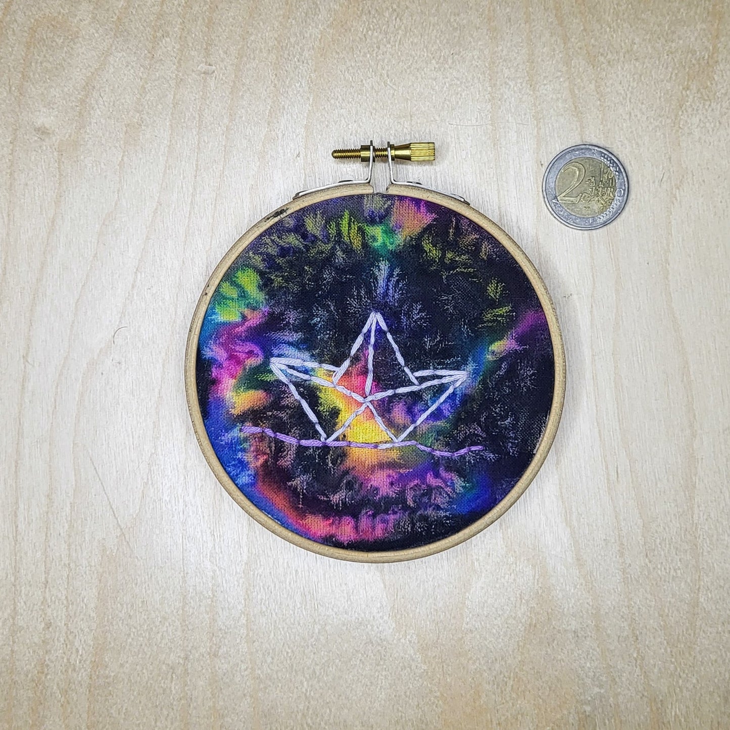 Embroidered Artwork - Paper Boat
