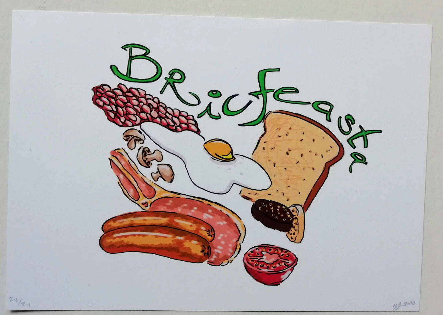 Bricfeasta - Limited Edition Signed A5 Print