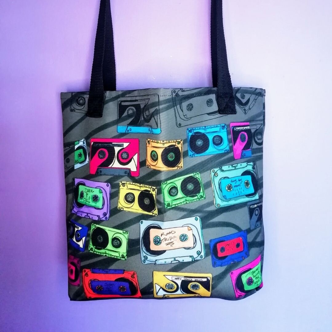 Mix Tape - Vintage Bespoke Luxury Tote - Limited (only 25 available!)