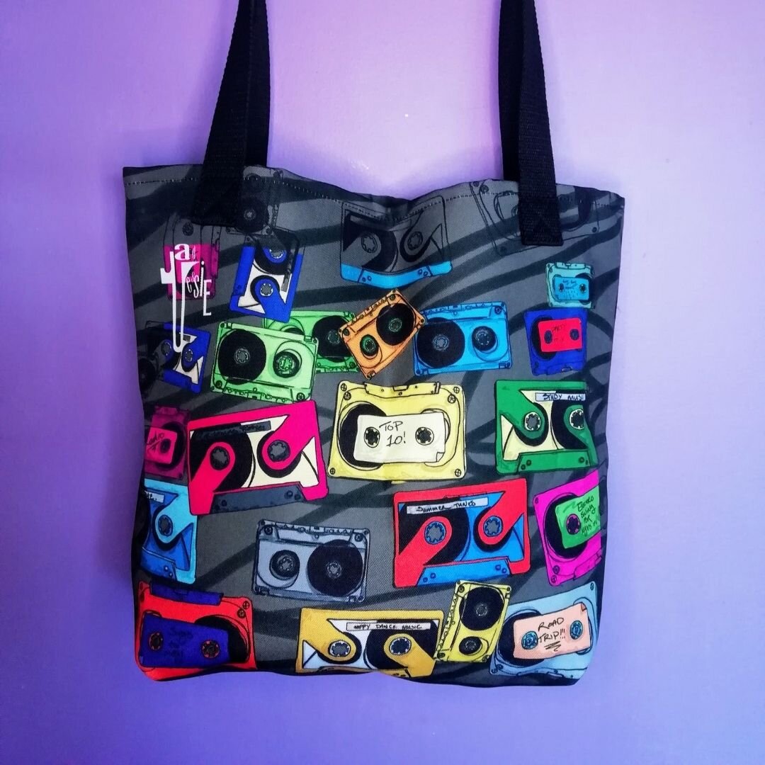 Mix Tape - Vintage Bespoke Luxury Tote - Limited (only 25 available!)