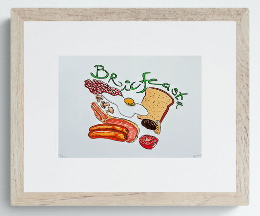 Bricfeasta - Limited Edition Signed A5 Print