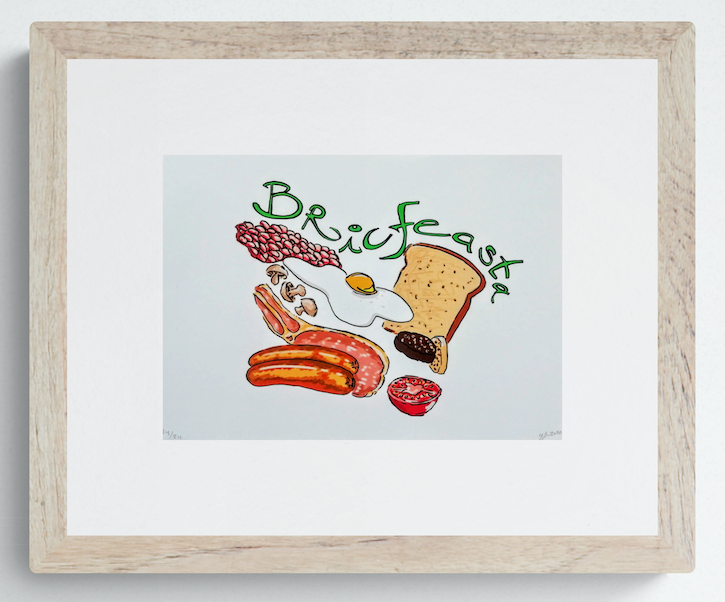 The Morning Series: Limited Edition Signed A5 Prints, pack of 3 - Bricfeasta, Notions, Ah go on