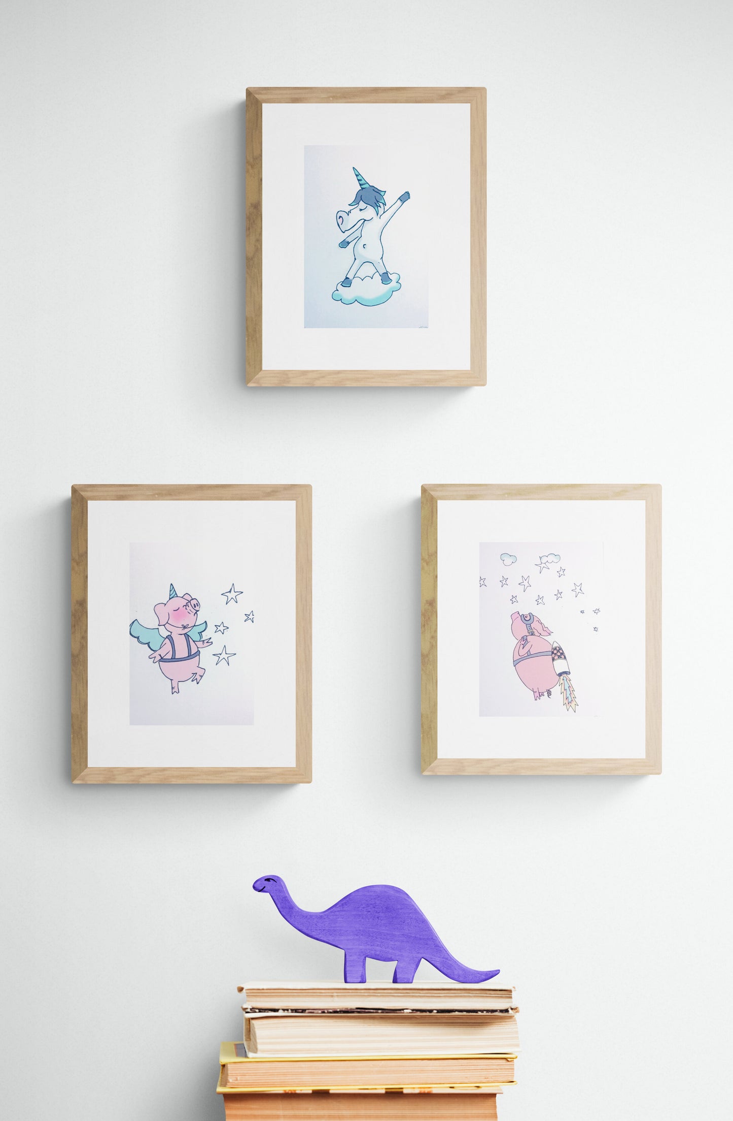 Unicorn with Saturday Night Fever! - Limited Edition Signed A5 Print