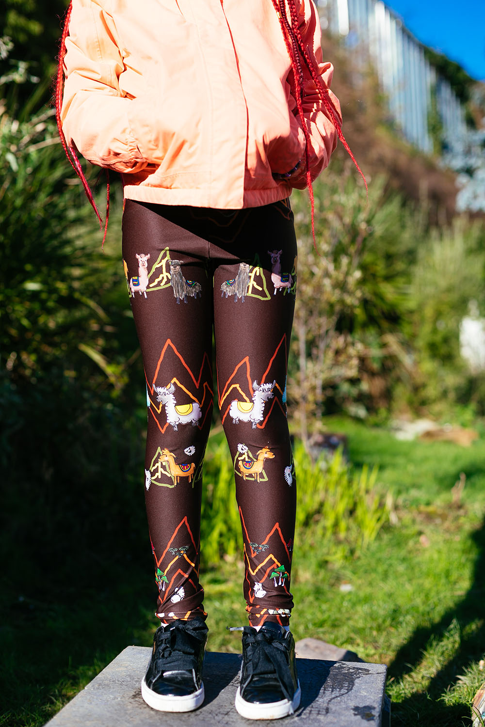 Llama Leggings (a.k.a. forest adventurers and mountain explorers